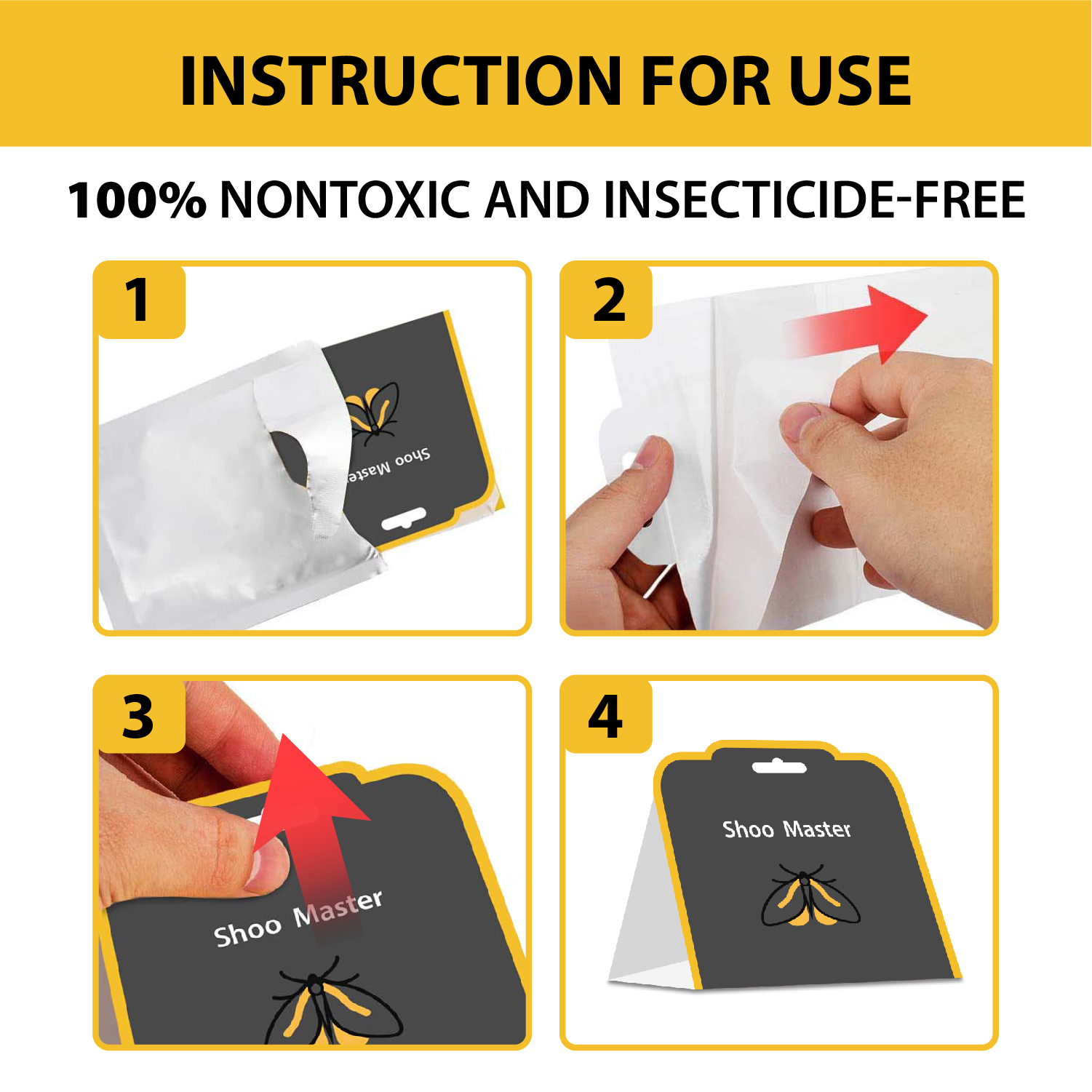5/10/20 Pcs Moth Pheromone Trap Clothes Pantry Food Insects Sticky Glue Trap  Moths Pheromone Killer Reject Fly Insects Non-toxic